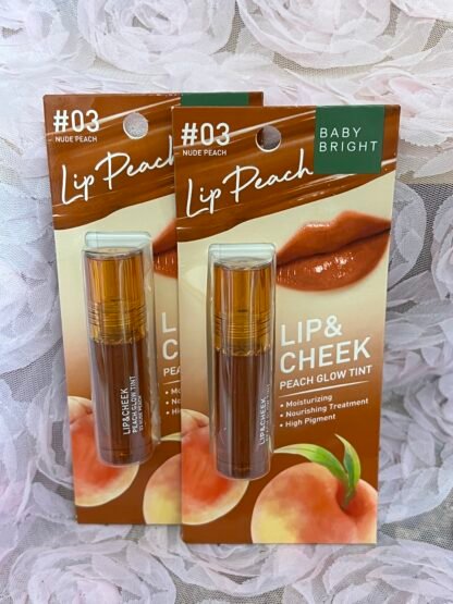 Baby Bright Lip & Cheek Peach Glow Nude Peach